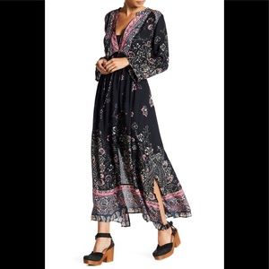 Free People *If U Only Knew* Slit Maxi Boho Dress
